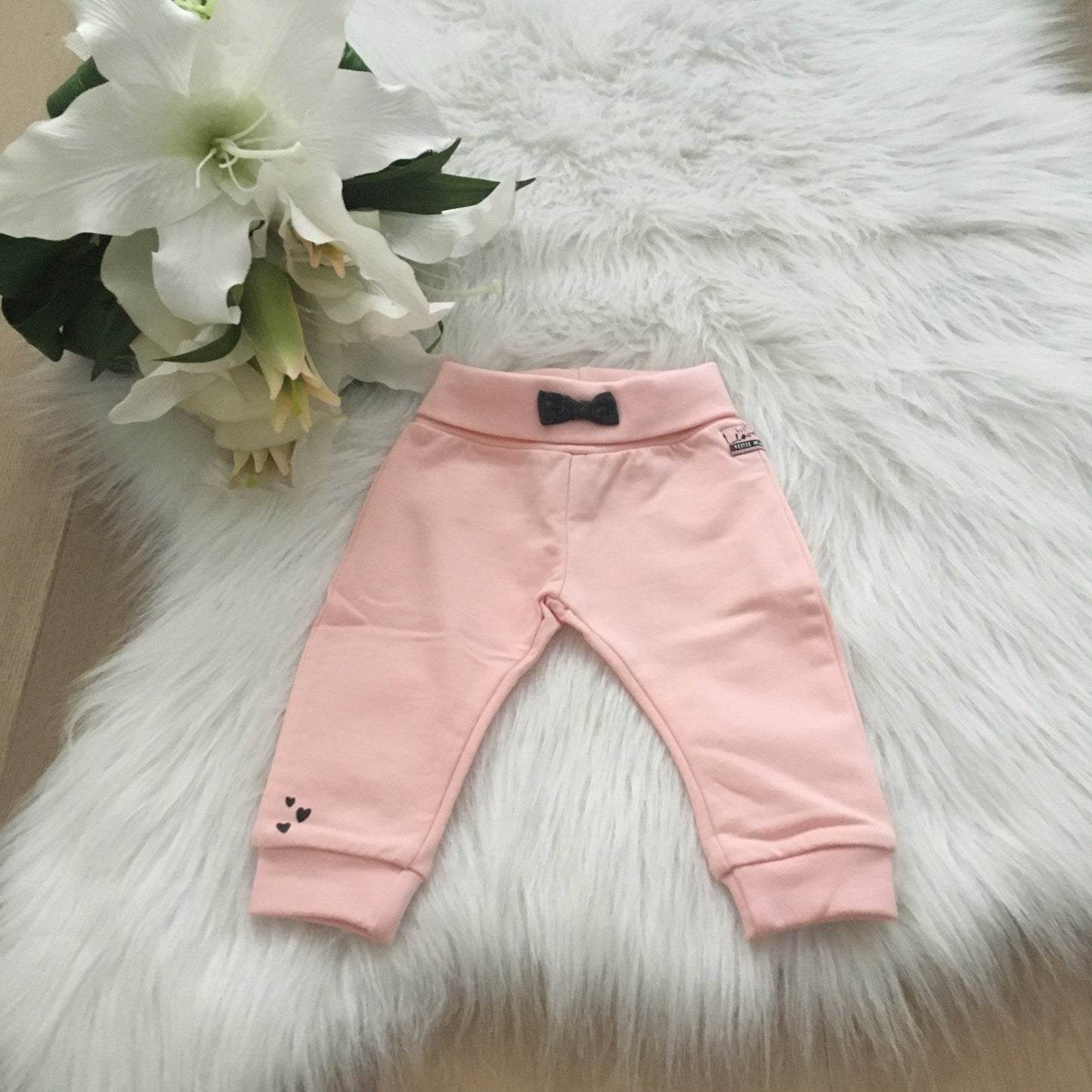 Broek uni Little Lovely pink