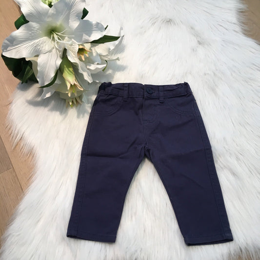 Broek blauw snor