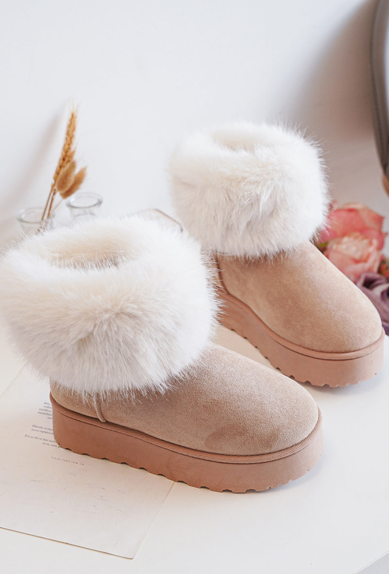 Boots Fluffy beige