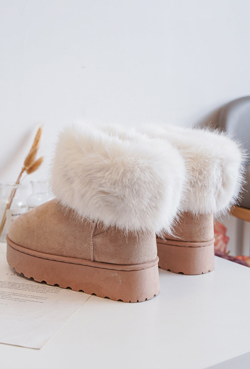 Boots Fluffy beige