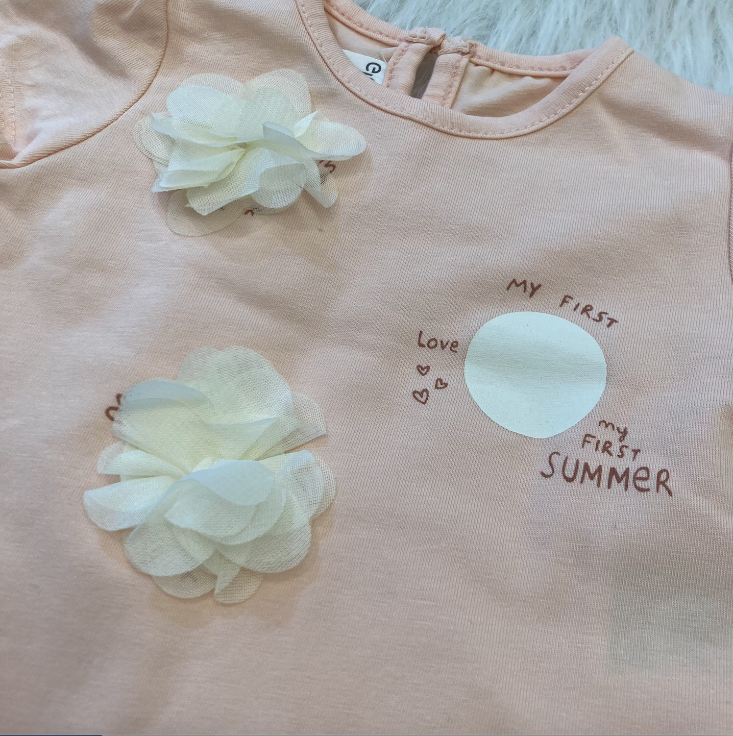 T-shirt My first love My first Summer Peach