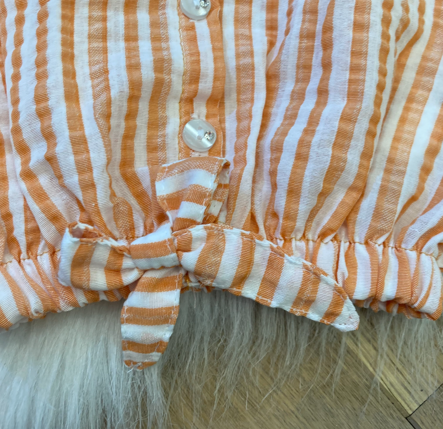 Blouse met strik Peach